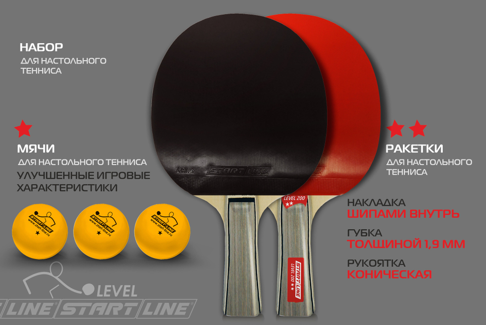 Набор 4 р-ки Level 200, 6 мячей Club Select, сетка с креплением