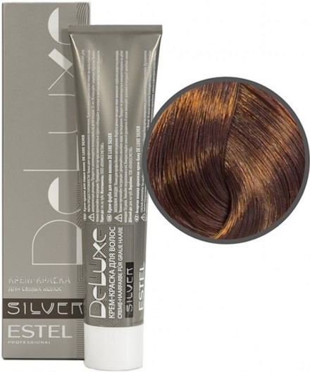 Краска для седых волос Estel DeLuxe Silver (русый коричнево-красный) 7/75