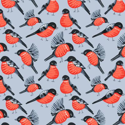 Спящие снегири