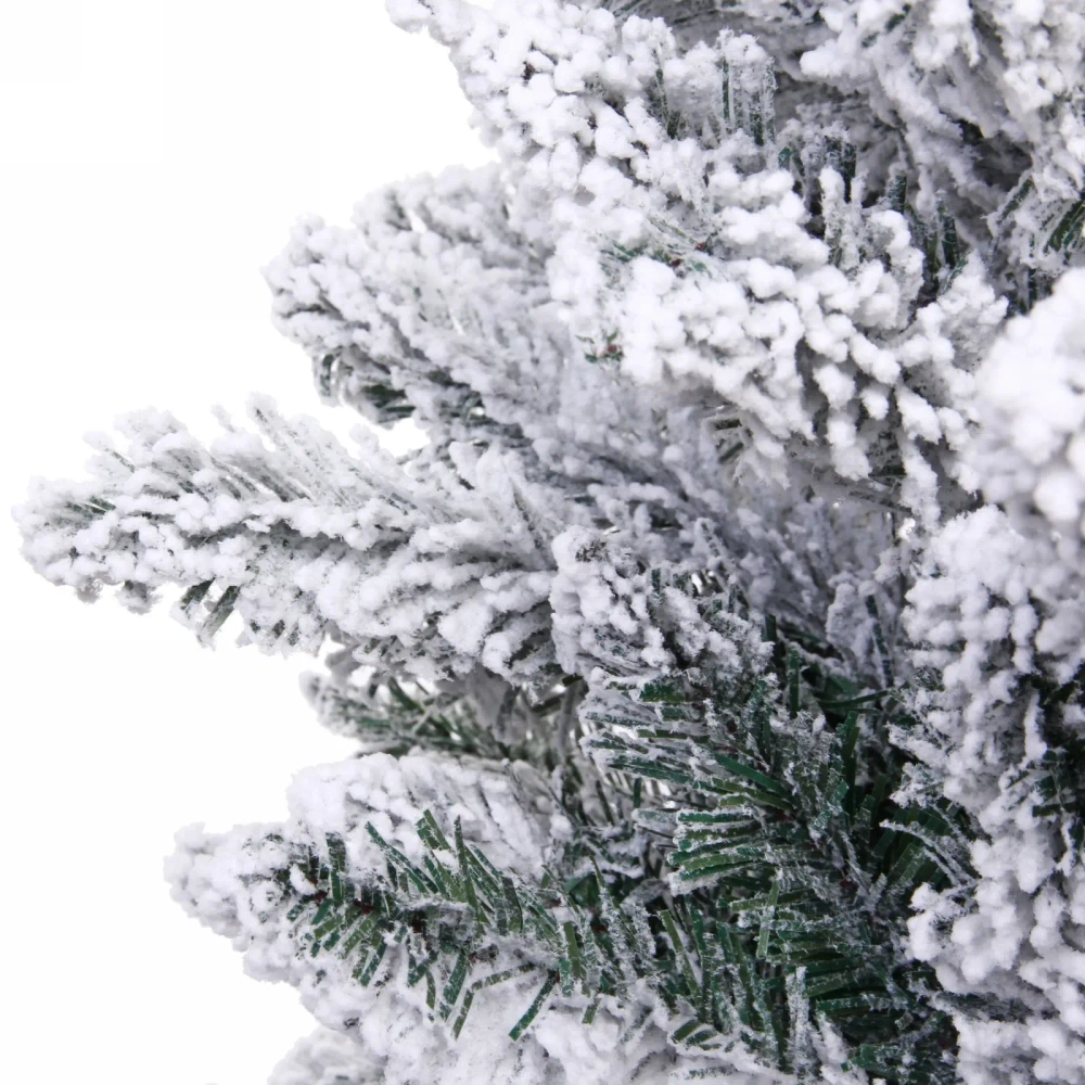 Ёлка «Снежные огни» 210 см, ПВХ с белым напылением 310 ламп LED (1222 ветки)