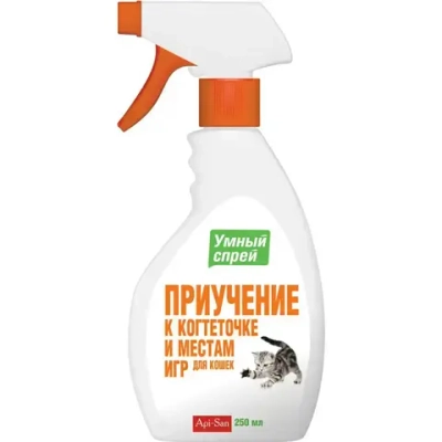 Apicenna умный спрей "приучение к когтеточке" для кошек - 200 мл