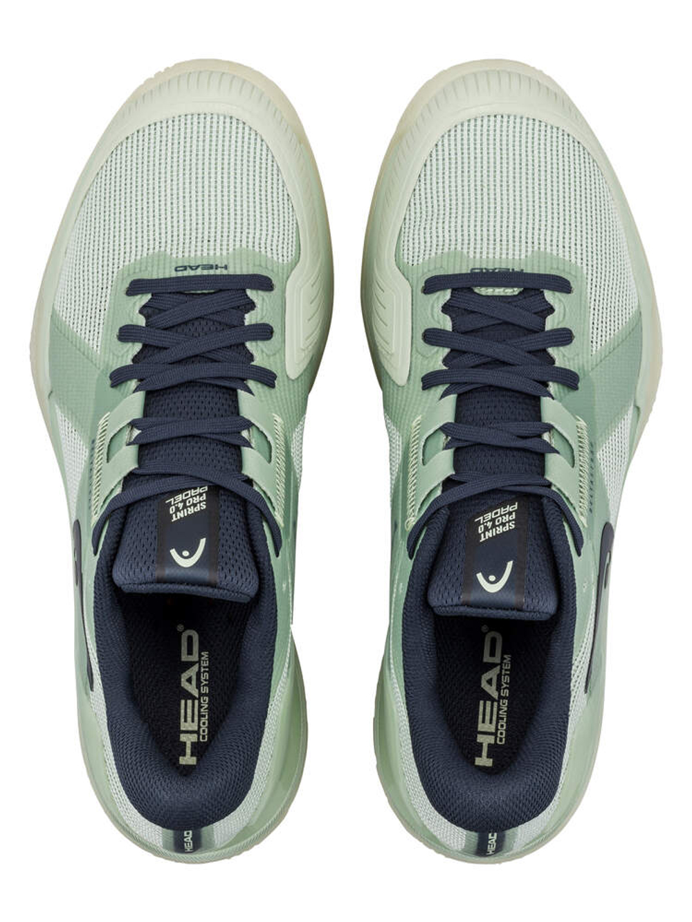 Женские кроссовки для Падел Head Sprint Pro 4.0 Padel - cantaloupe green/blueberry