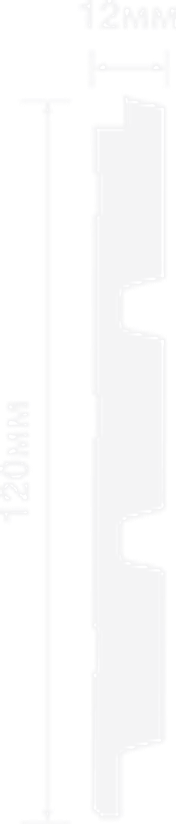 Стеновая панель HiWood декорированная, 270x12 см