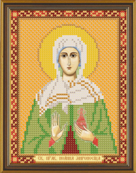 Ткань с рисунком  "Нова Слобода" №1 для вышивания бисером, 13 см х 17 см