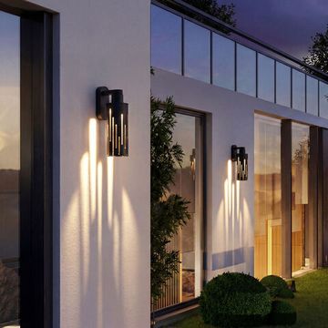 Настенный светодиодный уличный светильник LED 6W 3000К IP54 35197/W чёрный Streak Elektrostandard