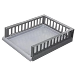 Органайзер с выдвижной полкой на роликах smart M 450х115 мм Серый