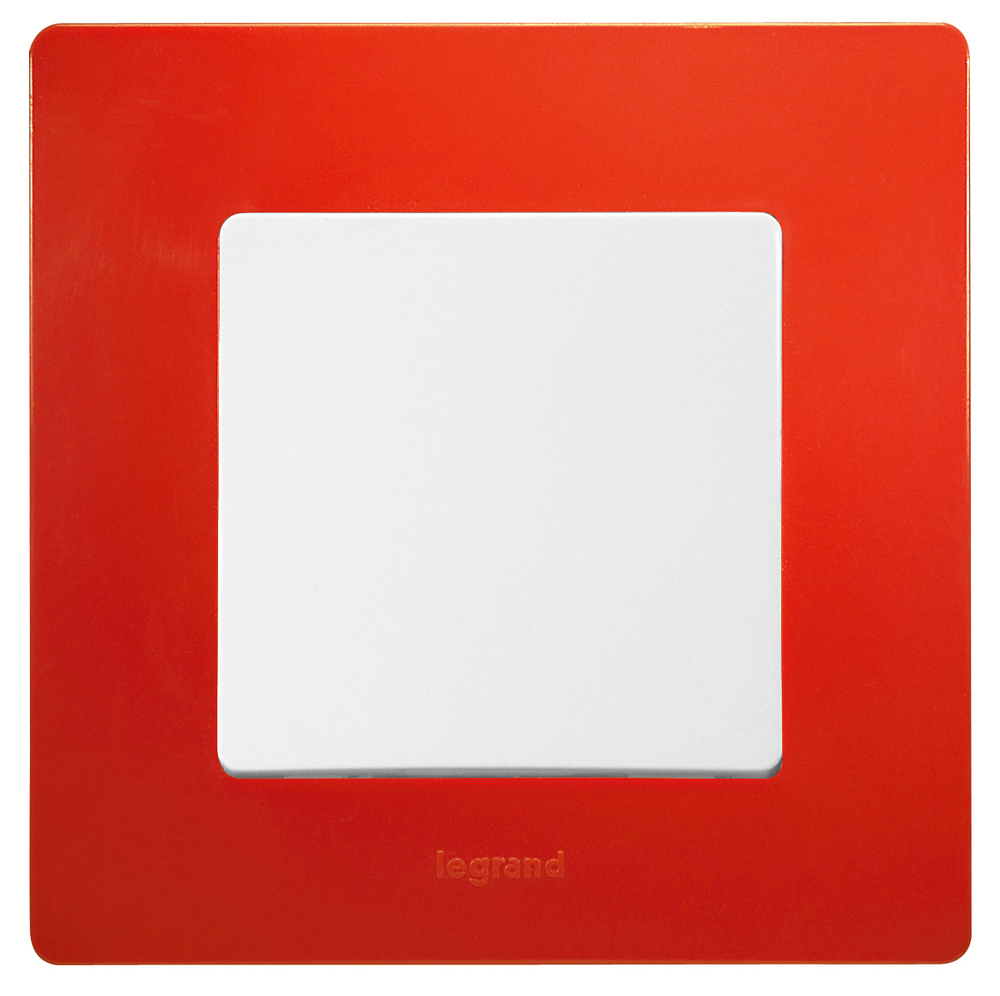 Рамка 1 пост красный ETIKA Legrand