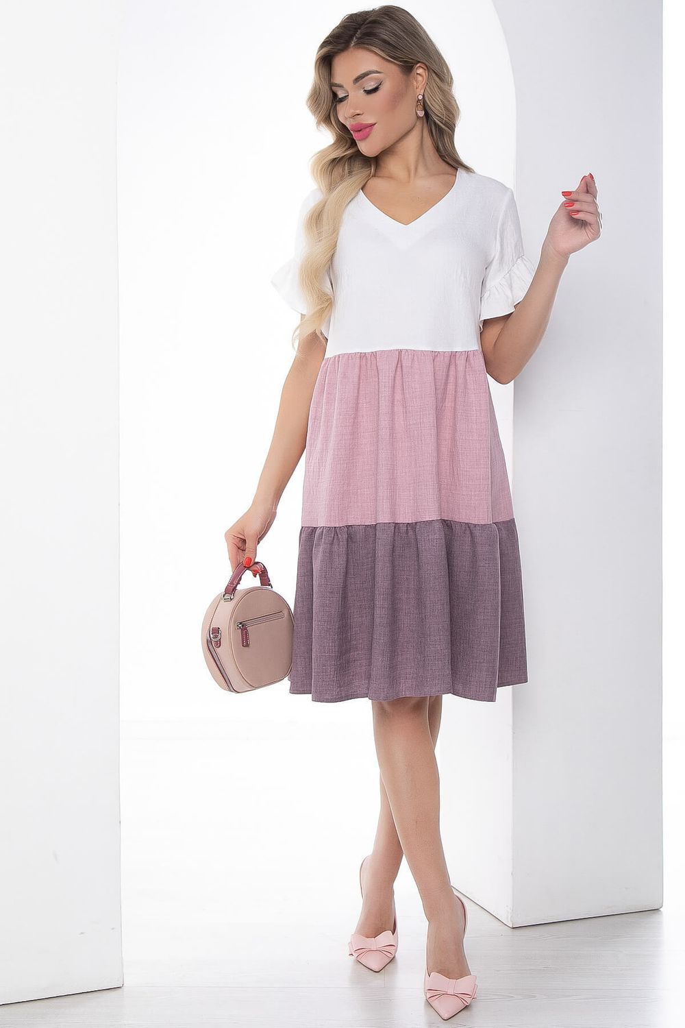 Платье "Летний поцелуй" (пыльная роза) П9054 LT Collection (Акция)