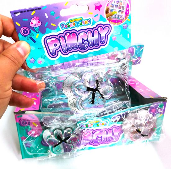 Антистресс Сквиш Лапка прозрачная 7см в ассортименте