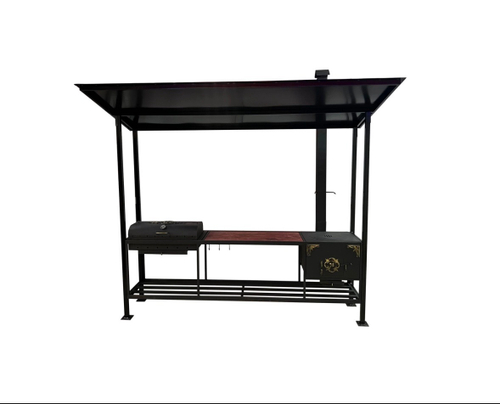 Мангальная зона пикник с печью 450*5 мм