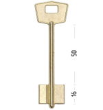 Заготовка сувальдного ключа 14214 KLA1D (желтый)