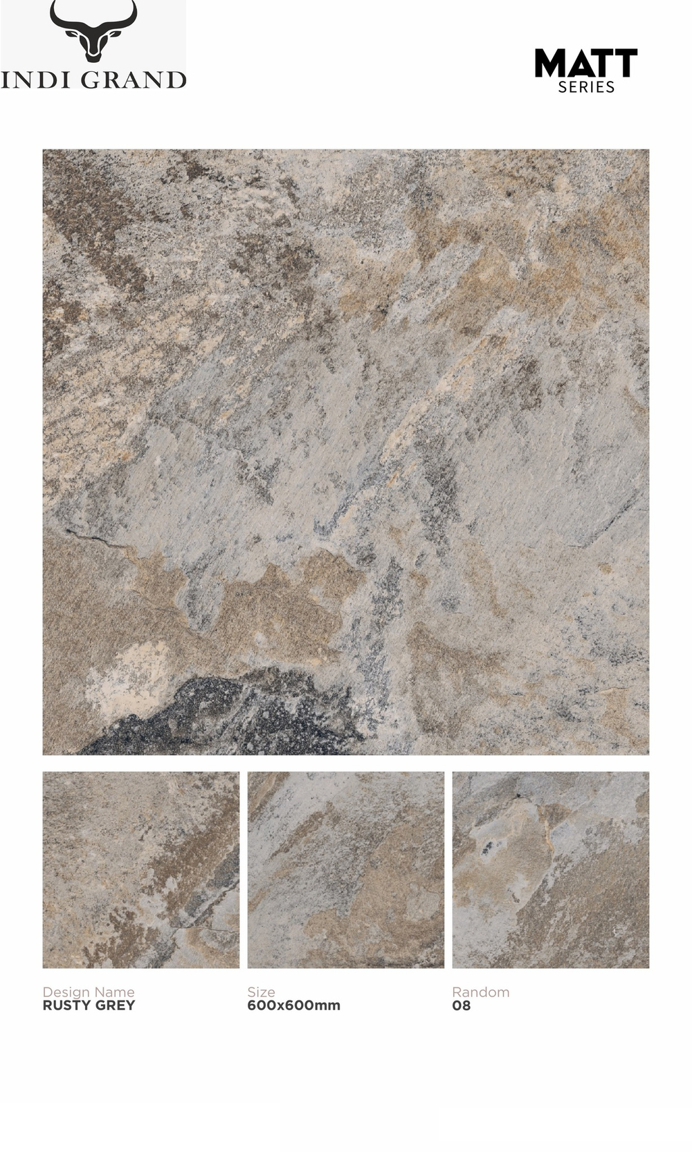 Керамогранит matt 60х60 rusty grey