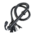 Длинный кожаный кнут с хлопушками на конце ToyFa Theatre 700016