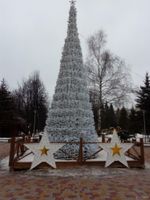 Уличная елка каркасная «Евро-2 белая» (белая пвх) от 4 до 30 м