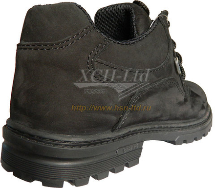 Полуботинки «Кемпинг» лето черный нубук (airtex), ХСН