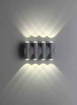 Уличный настенный светодиодный светильник 358568 тёмно-серый Calle Novotech