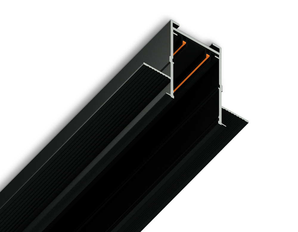 Шинопровод встраиваемый под ГКЛ 12,6мм Magnetic 220V GL1012 BK черный IP20 3000*62.5*56 (заглушки в комплекте)