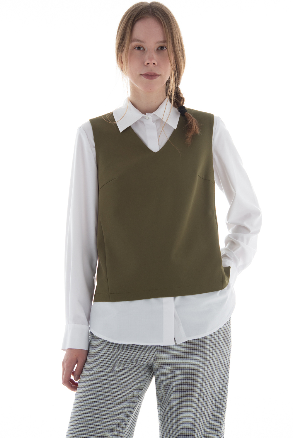 Жилет женский 3197зп, Болотный #69Б063197зп