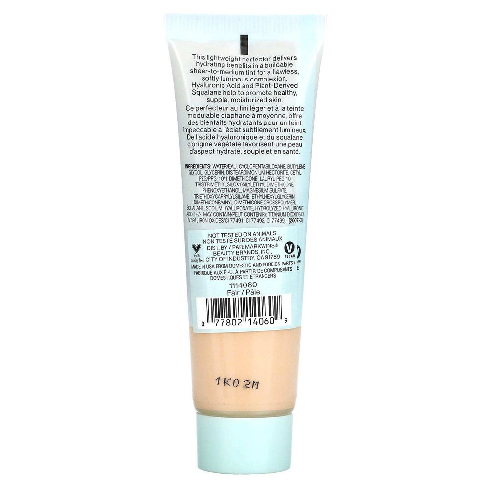 wet n wild, Barefocus, увлажняющий тональный крем, 1114060 Fair, 27 мл (0,91 жидк. унц.)
