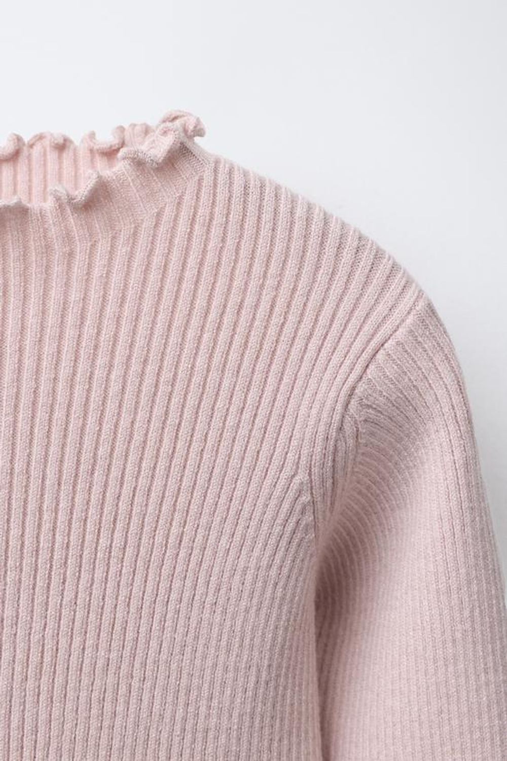 ZARA ЛОНГСЛИВ В РУБЧИК, РОЗОВЫЙ