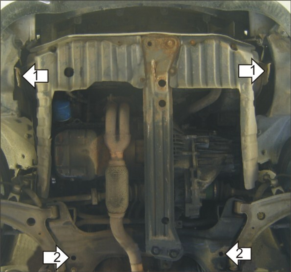 Усиленная защита Motodor картера двигателя, кпп. 2 мм, сталь. для Hyundai Lantra 1995-2000,Hyundai Elantra 1995-2000,Hyundai Avante 2000-2006,Hyundai Coupe 1996-2002 арт.00904