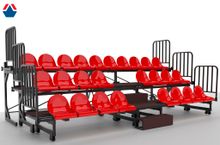 Трибуна телескопическая 3-х рядная на 26 мест