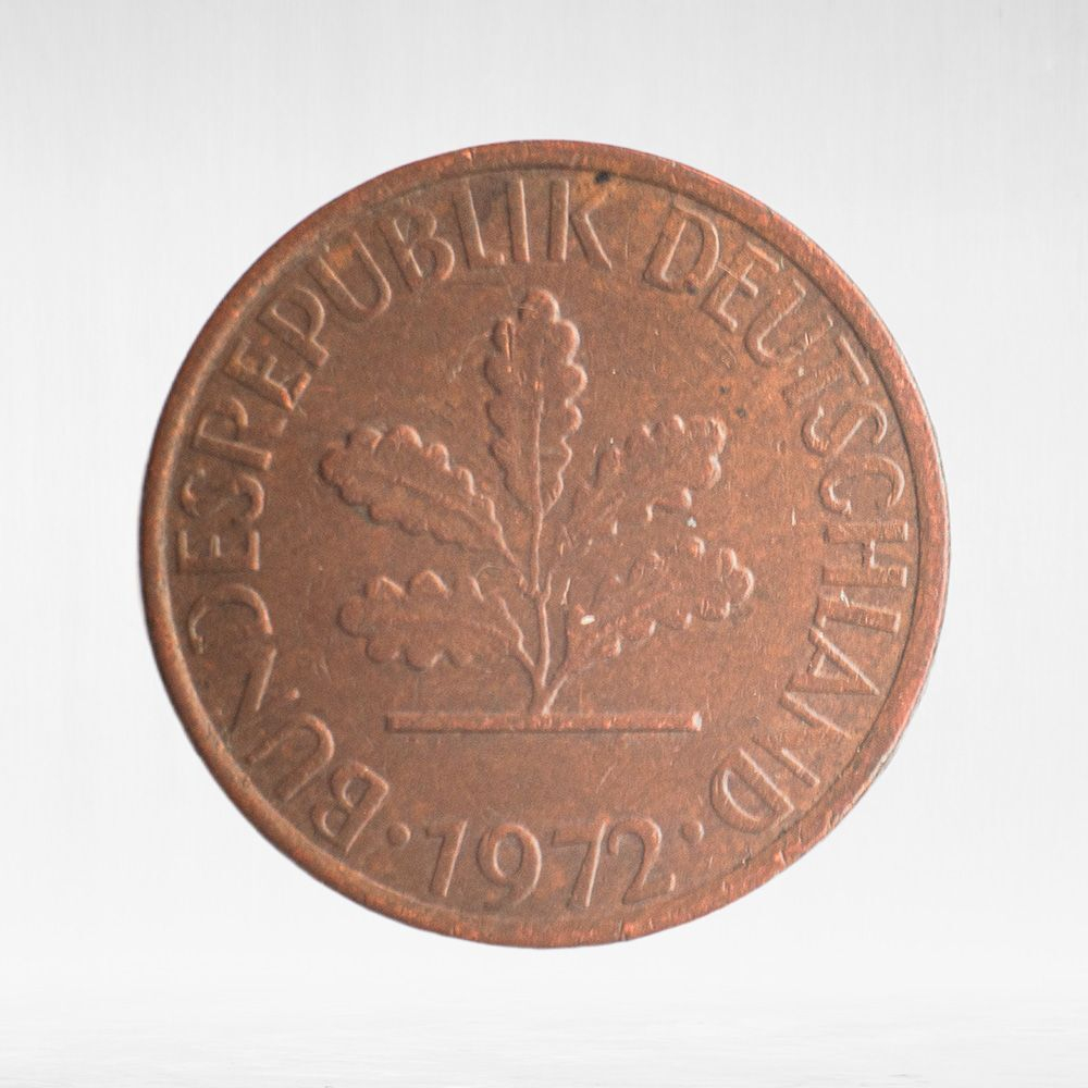 Germany, 1 Pfennig, 1972, (Stuttgart Mint - "F"), VF