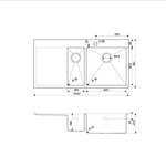 Кухонная мойка Omoikiri Akisame 100-2-GM-R