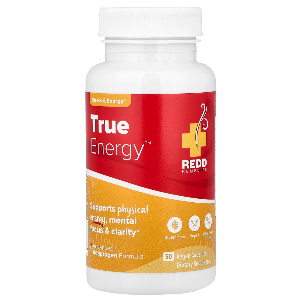 Redd Remedies, TrueEnergy™, 50 веганских капсул