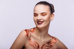 Декоративный гель для лица, волос и тела Color Gel Bronze