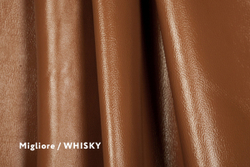 Модульный диван Эшфорд Britannica. Натуральная кожа Migliore Whisky, механизм трансформации с электроприводом, бар.