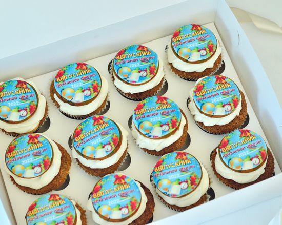 Капкейки на выпускной в начальную школу