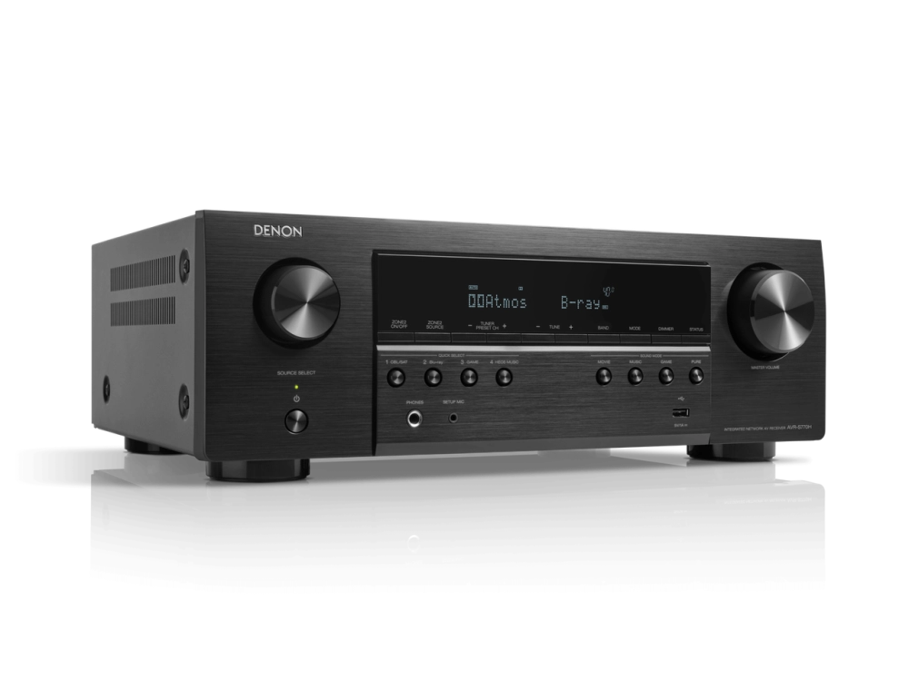 AV-ресивер Denon AVR-S770H, черный, мощность 165Вт, поддержка 8K
