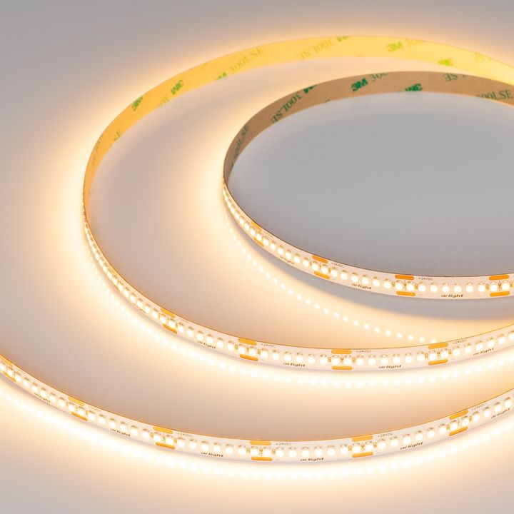 Светодиодная лента UL-A240-10mm 24V Warm2700 (19 W/m, IP20, 5m) Arlight 048129