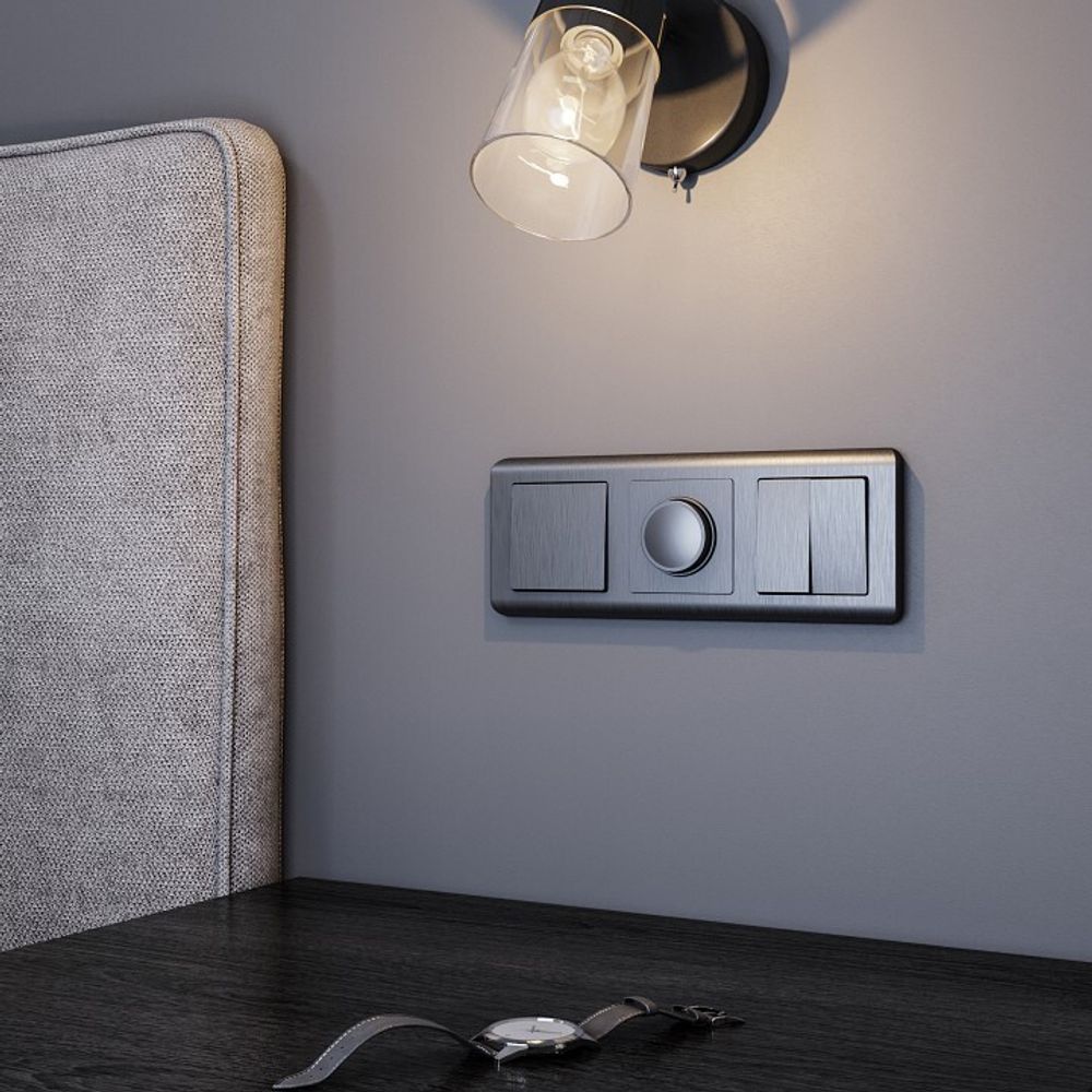 Диммер без рамки Werkel графит рифленый W1142004