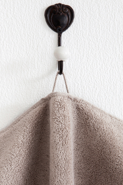 Полотенце 70х140 Luxberry Teddy серо-бежевое