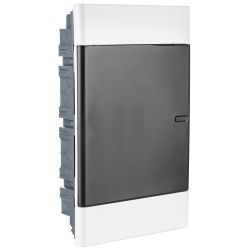 Корпус пластиковый встраиваемый ЭРА TREND ЩРВ-П-36 IP40 прозрачная крышка белый | Корпуса пластиковые