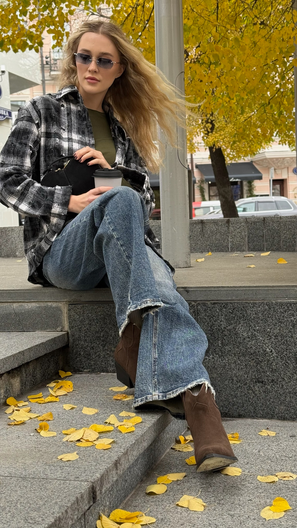 Рубашка в клетку Joleen