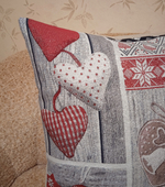 Декоративный гобеленовый чехол Новогоднее настроение (ангел)47х47