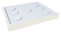 Подкрышник цельнолитой для ульев из ППУ с закрытой вентиляцией