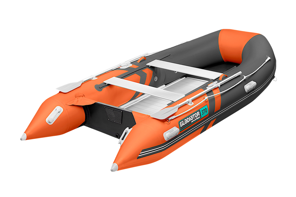 Лодка ПВХ Gladiator Light B370AL с алюминиевым полом -