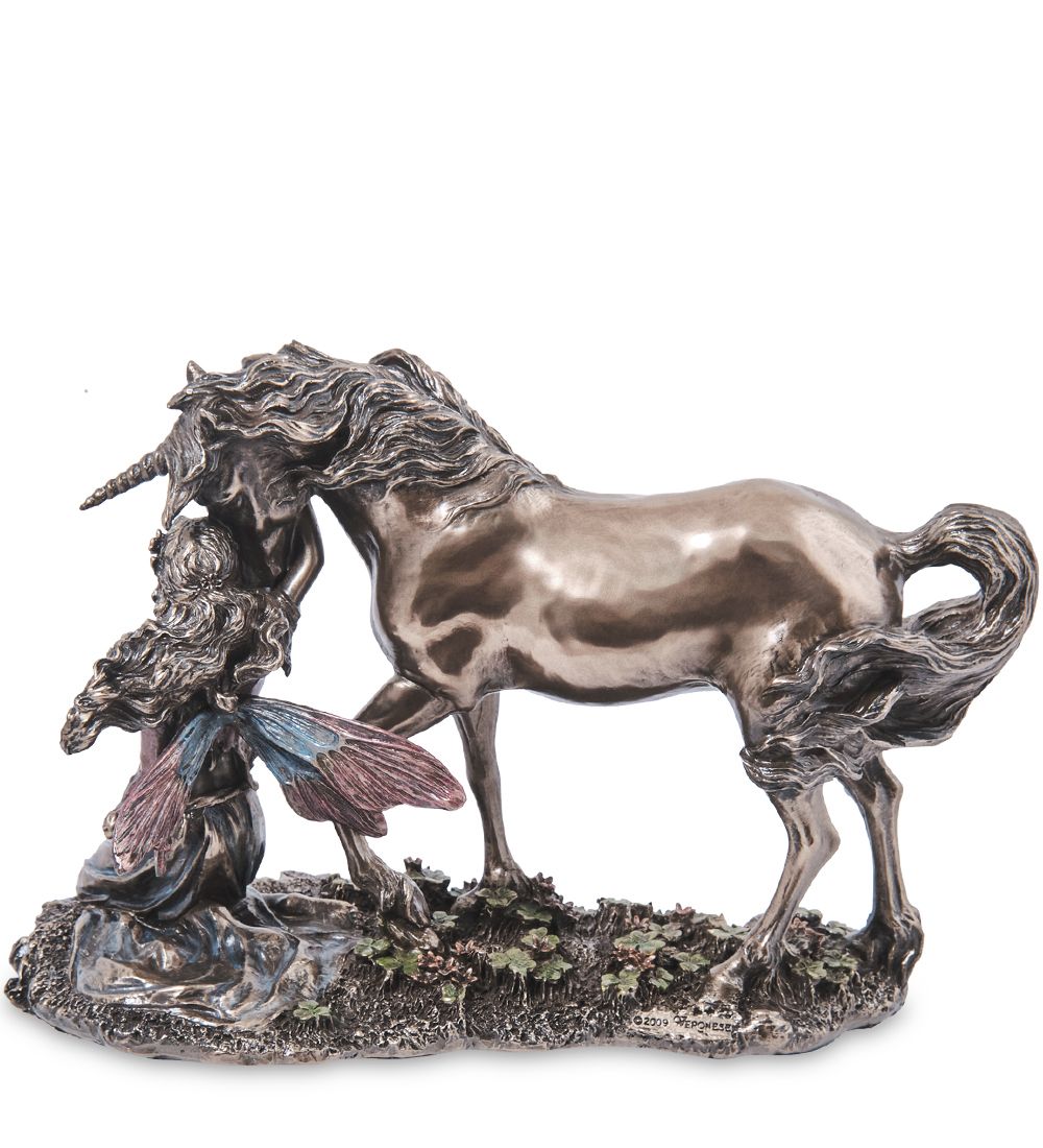 Veronese WS-1322 Статуэтка «Фея с единорогом»