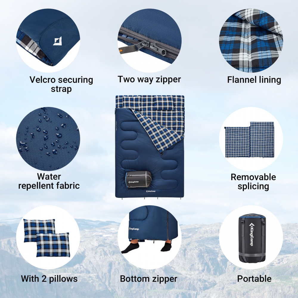 СПАЛЬНЫЙ МЕШОК KINGCAMP 2216 SNOWFLAKE 300D -13°С