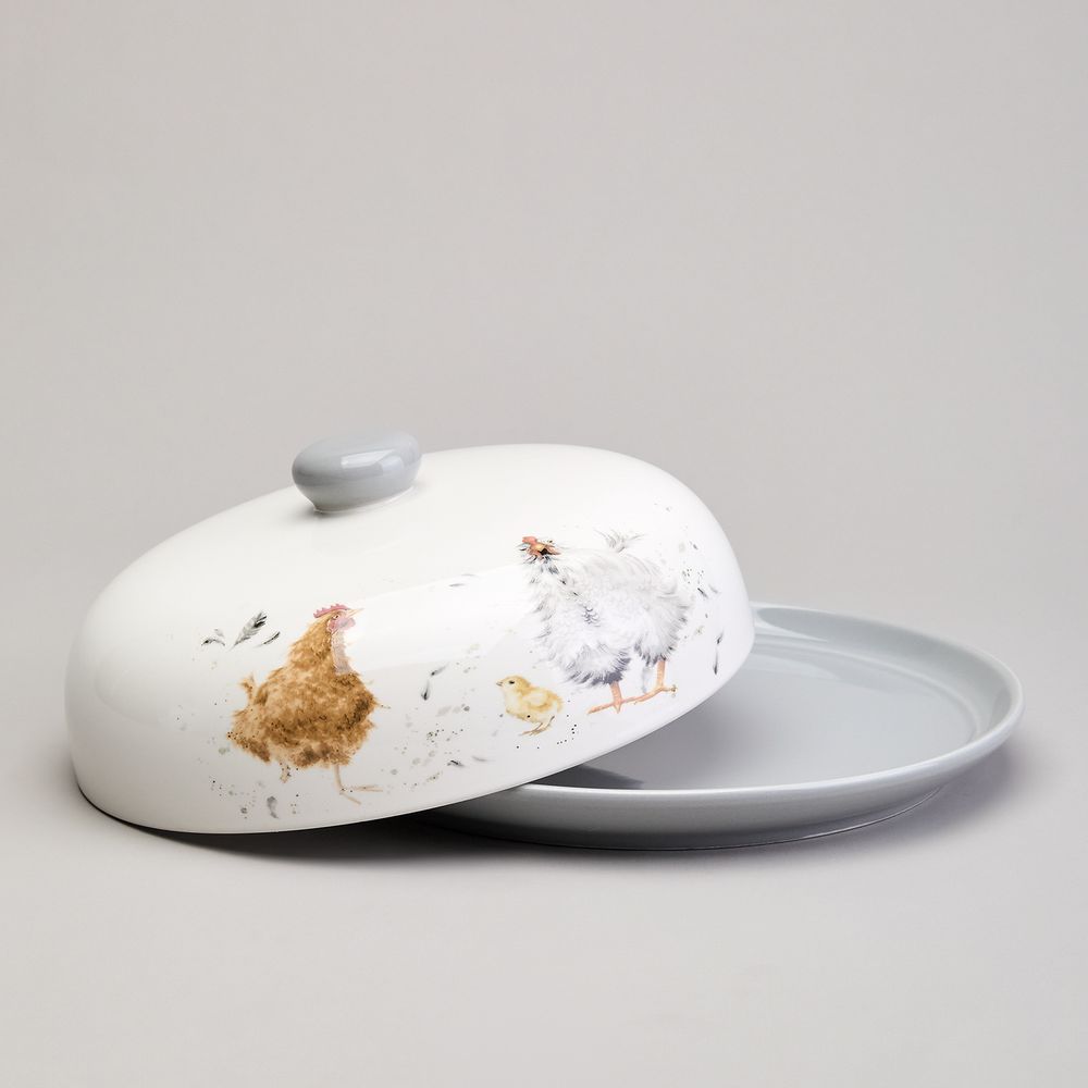 БЛЮДО ДЛЯ БЛИНОВ LEFARD "FUNNY HENS" 23,5*10 СМ (КОР=12ШТ.)