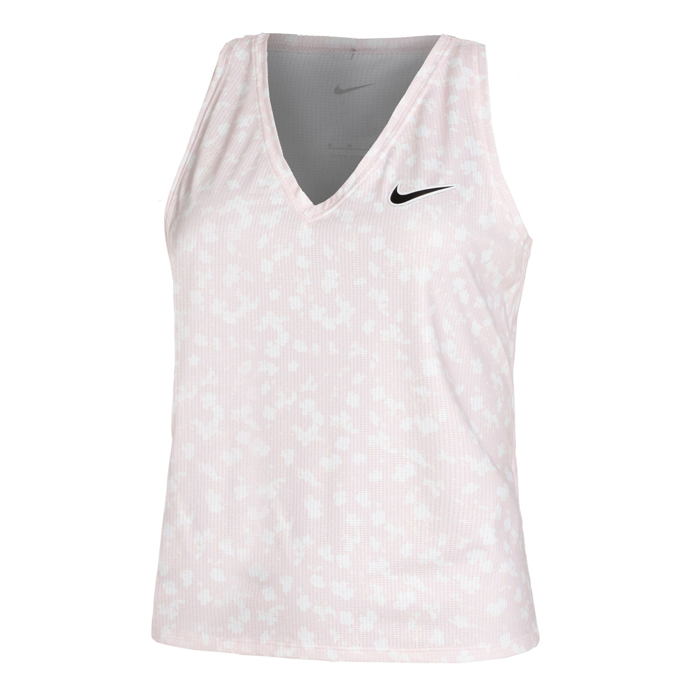 Женская теннисная майка Nike Dri-Fit Victory Printed Tank Top Women - Pink, Black