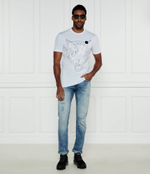 Футболка Lamina Tiger Plein Sport - белый(MTK8009 STE001N)