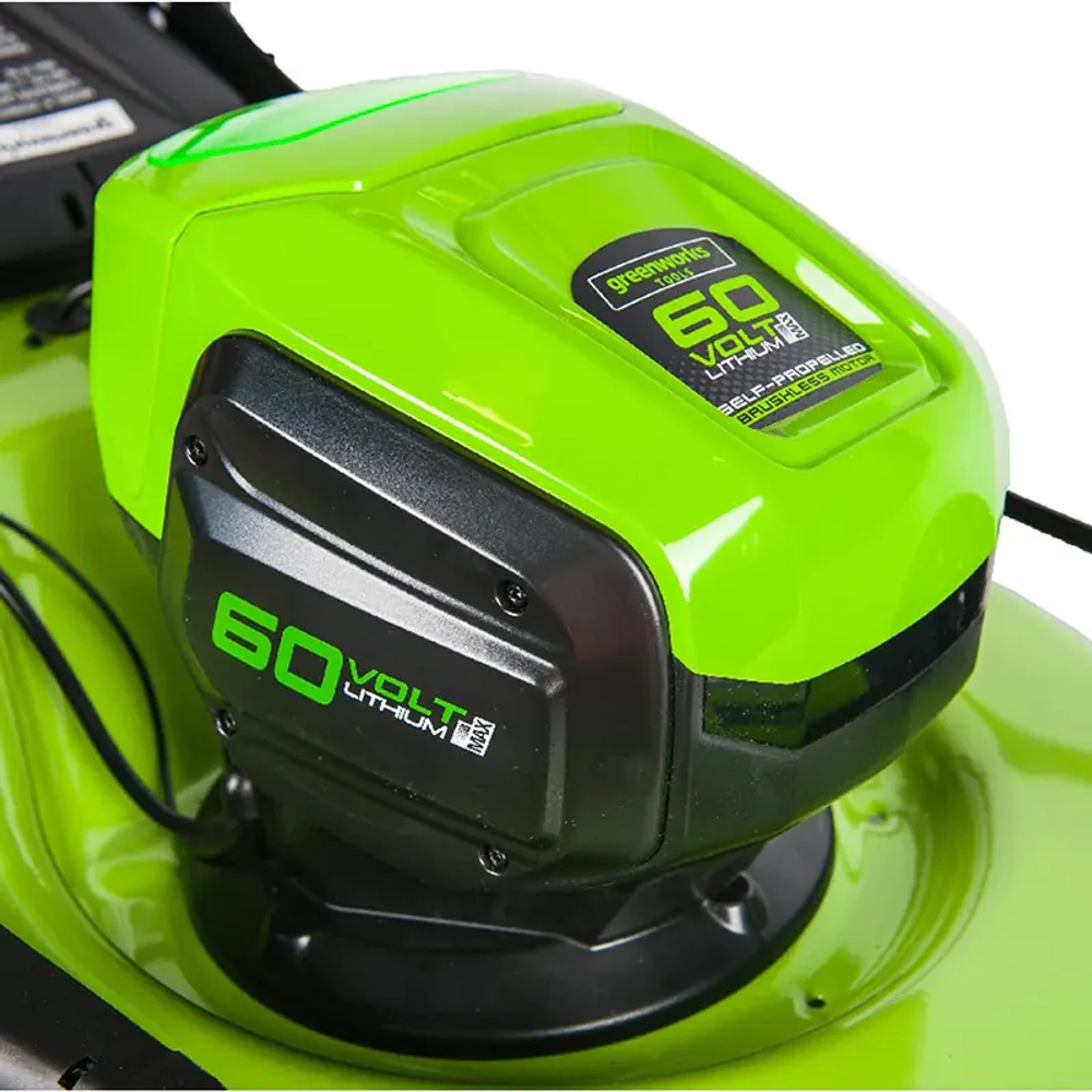 Аккумуляторная газонокосилка Greenworks GD60LM51SPK4 60V 60В самоходная (1 x 4 Ач, ЗУ) нож 51 см, 2505607UB
