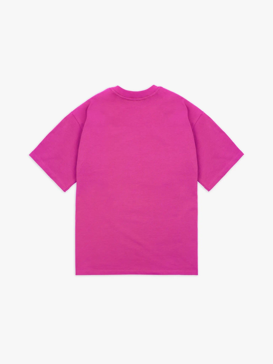 Футболка оверсайз (фуксия) 190 г