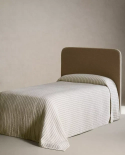 ZARA HOME ДЕТСКОЕ ПОКРЫВАЛО ИЗ МУСЛИНА В ПОЛОСКУ, ЗЕЛЕНЫЙ