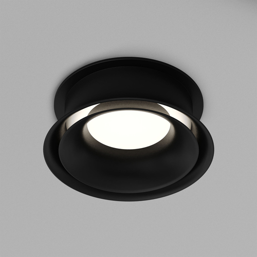 DK2403-BK Встраиваемый светильник влагозащ., IP 44, 10 Вт, GU10, черный, алюминий